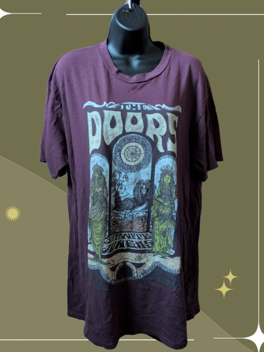 ✨ Rare Daydreamer X free People The Doors Long Mauve Tee Dress Size M